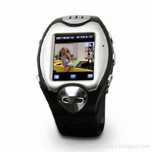 White Watch Mobile Phone, Supports TF Card of Up to 32GB Memory, WAP and GPRS